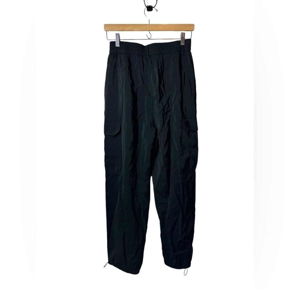 Joie Black Modal Blend Cargo Jogger Pants Small Utility Drawstring Ankle - Picture 2 of 5